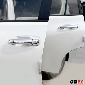 Lexus GX460 Door Handle Cover - Omac - H1S2 Keyless, S.Steel - Gloss Silver - 2010